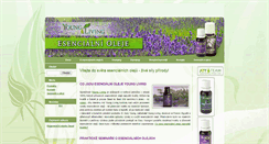 Desktop Screenshot of esencialniolej.cz